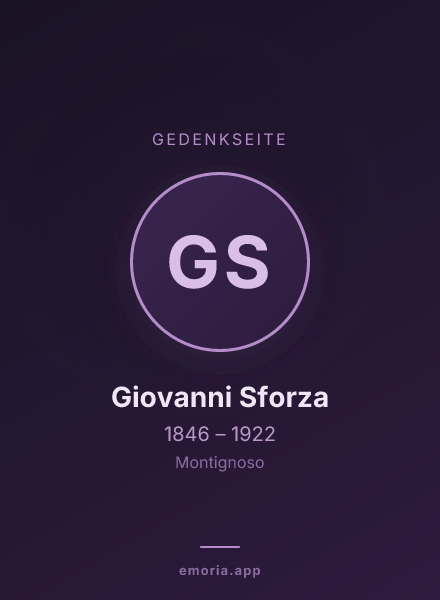 Gedenkportrait von Giovanni Sforza