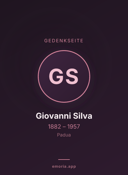 Gedenkportrait von Giovanni Silva