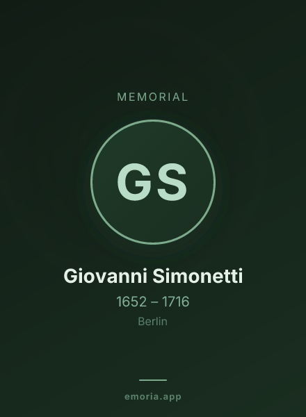 Memorial portrait of Giovanni Simonetti