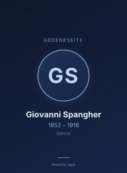 Gedenkportrait von Giovanni Spangher