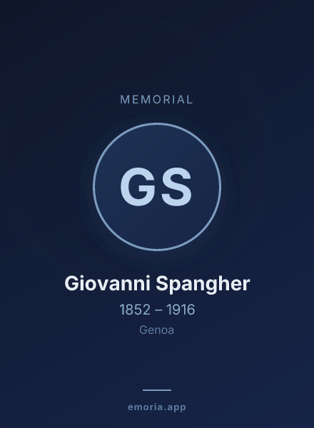 Memorial portrait of Giovanni Spangher