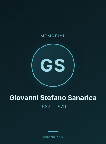 Memorial portrait of Giovanni Stefano Sanarica
