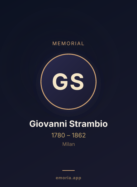 Memorial portrait of Giovanni Strambio