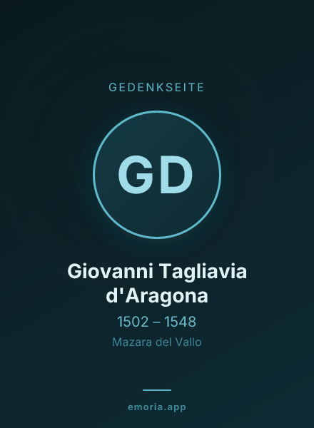 Gedenkportrait von Giovanni Tagliavia d'Aragona