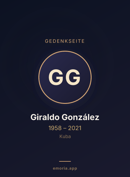Gedenkportrait von Giraldo González