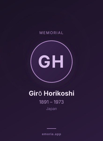 Memorial portrait of Girō Horikoshi