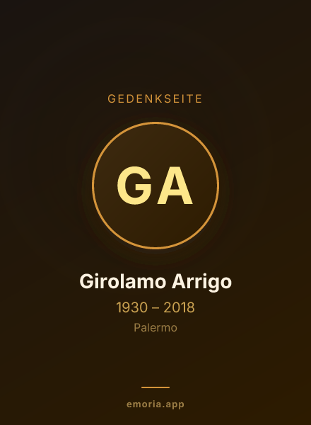 Gedenkportrait von Girolamo Arrigo