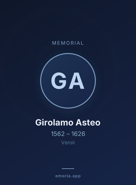 Memorial portrait of Girolamo Asteo