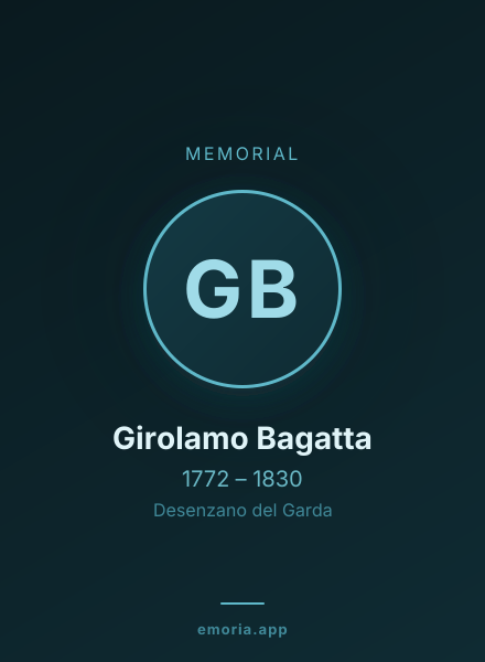 Memorial portrait of Girolamo Bagatta
