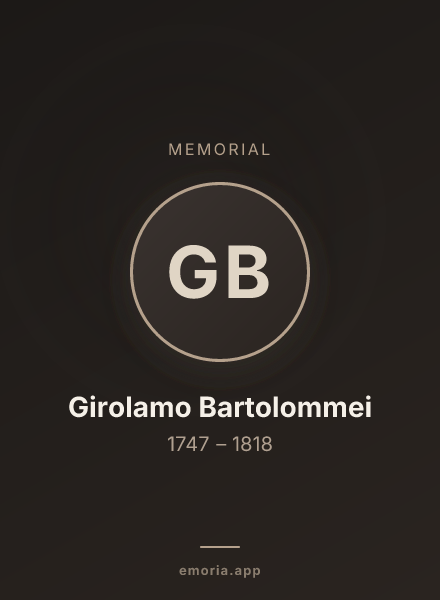 Memorial portrait of Girolamo Bartolommei