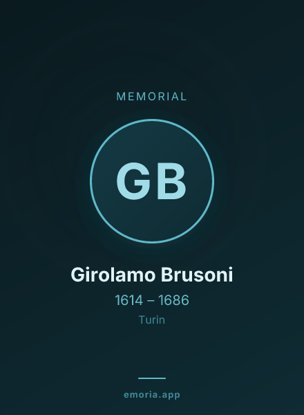 Memorial portrait of Girolamo Brusoni