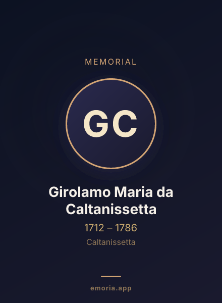Memorial portrait of Girolamo Maria da Caltanissetta