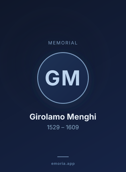 Memorial portrait of Girolamo Menghi