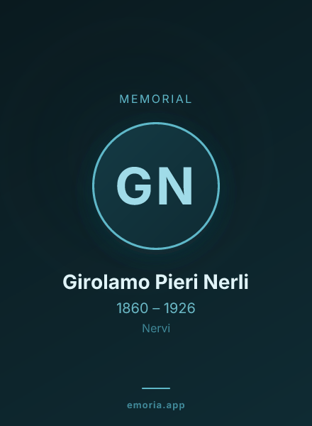 Memorial portrait of Girolamo Pieri Nerli