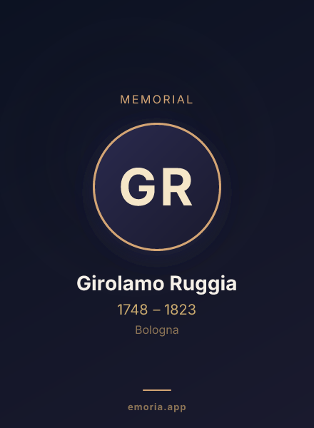 Memorial portrait of Girolamo Ruggia