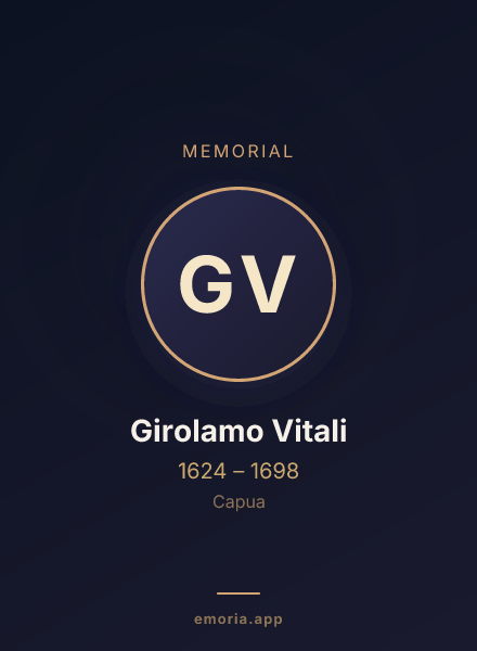 Memorial portrait of Girolamo Vitali