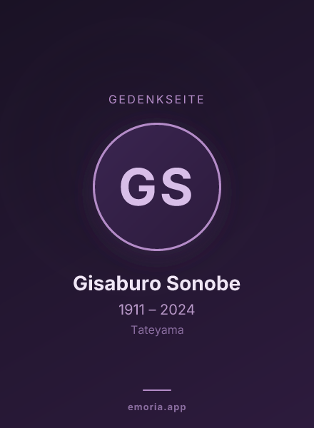 Gedenkportrait von Gisaburo Sonobe