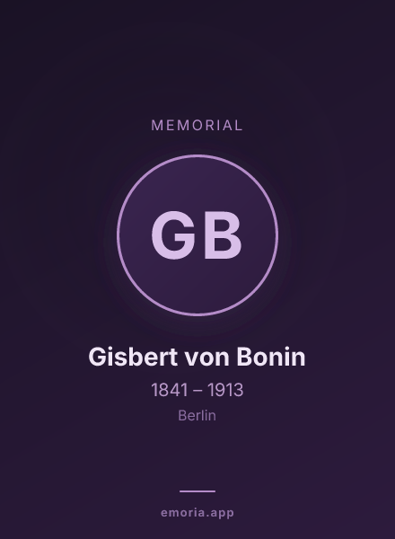 Memorial portrait of Gisbert von Bonin