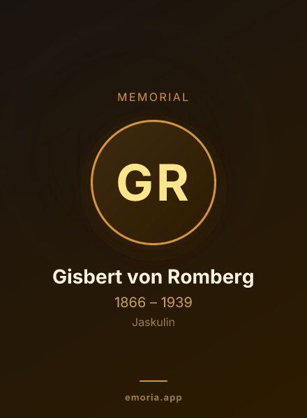 Memorial portrait of Gisbert von Romberg