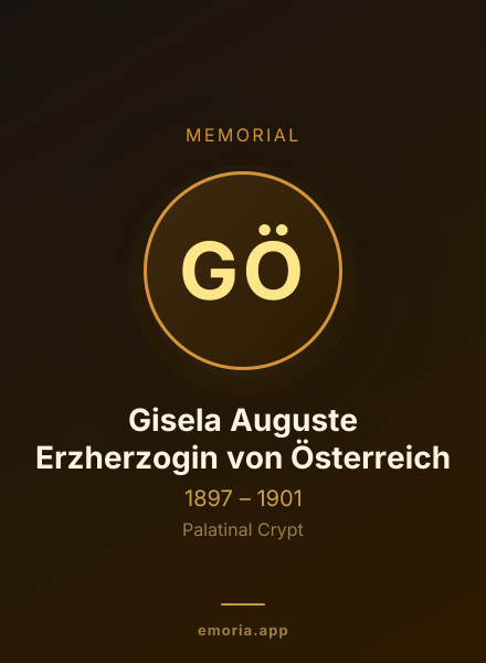 Memorial portrait of Gisela Auguste Erzherzogin von Österreich