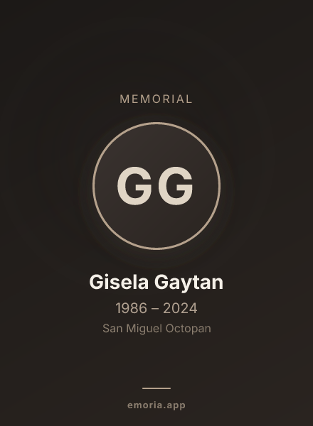 Memorial portrait of Gisela Gaytan