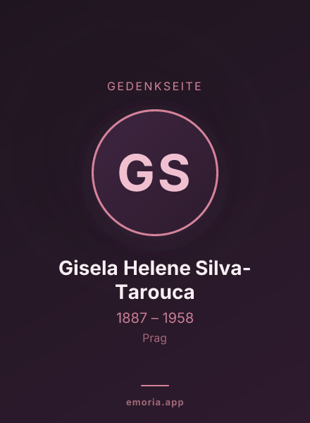 Gedenkportrait von Gisela Helene Silva-Tarouca
