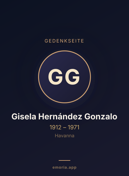 Gedenkportrait von Gisela Hernández Gonzalo