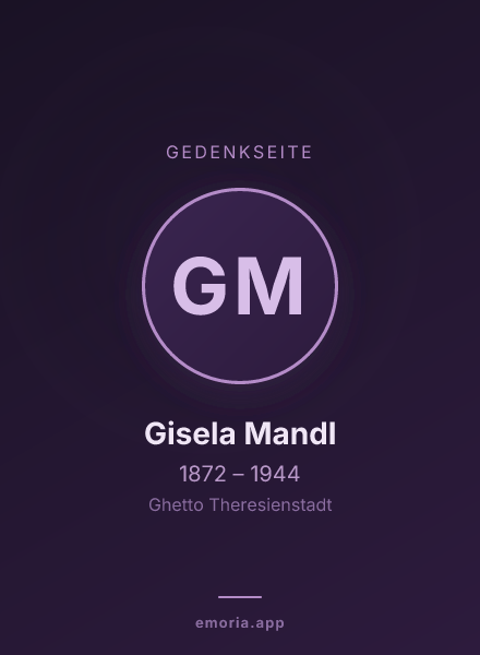 Gedenkportrait von Gisela Mandl