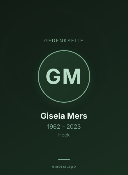 Gedenkportrait von Gisela Mers