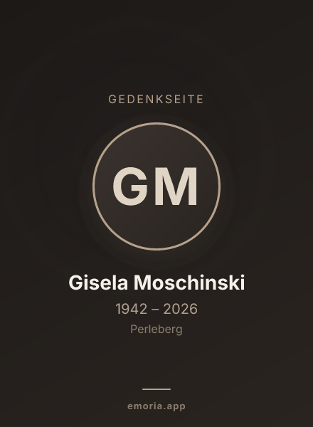 Gedenkportrait von Gisela Moschinski