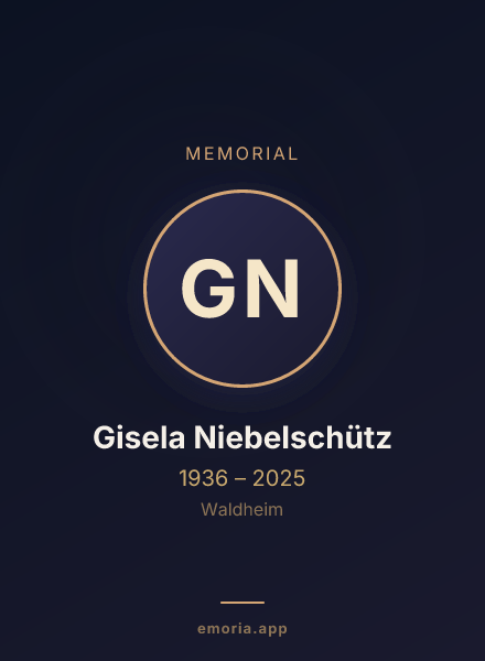 Memorial portrait of Gisela Niebelschütz