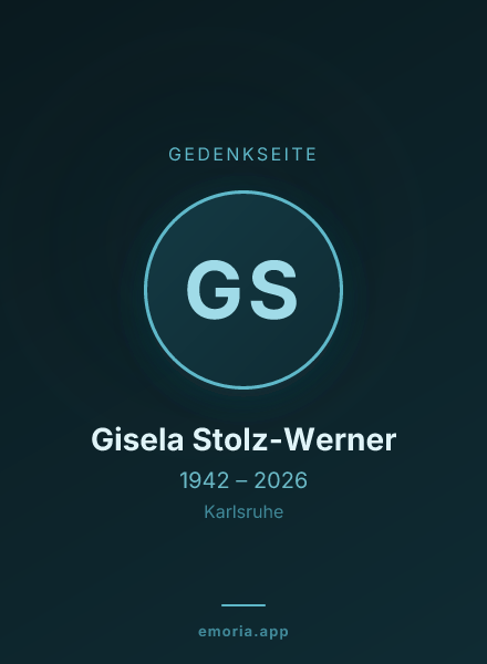 Gedenkportrait von Gisela Stolz-Werner