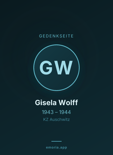 Gedenkportrait von Gisela Wolff