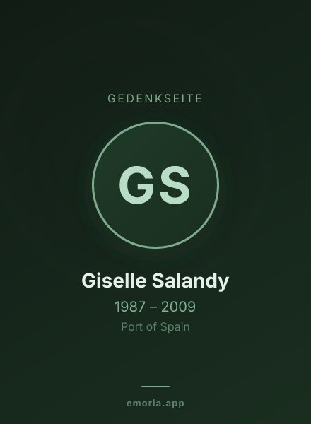 Gedenkportrait von Giselle Salandy