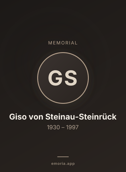 Memorial portrait of Giso von Steinau-Steinrück