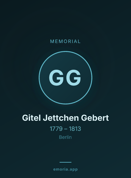 Memorial portrait of Gitel Jettchen Gebert