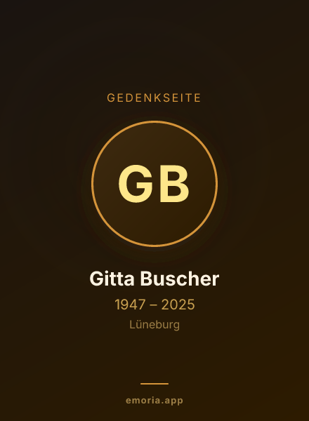 Gedenkportrait von Gitta Buscher
