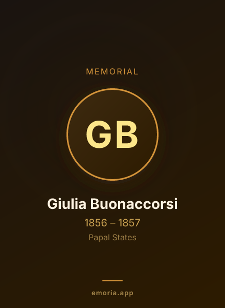 Memorial portrait of Giulia Buonaccorsi