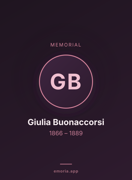Memorial portrait of Giulia Buonaccorsi