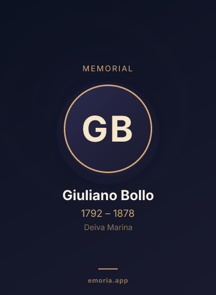 Memorial portrait of Giuliano Bollo
