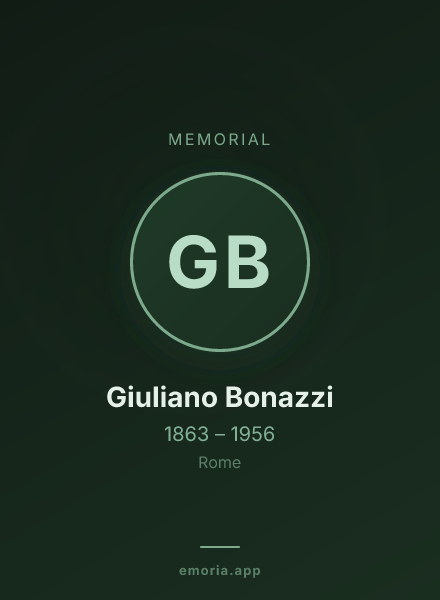 Memorial portrait of Giuliano Bonazzi