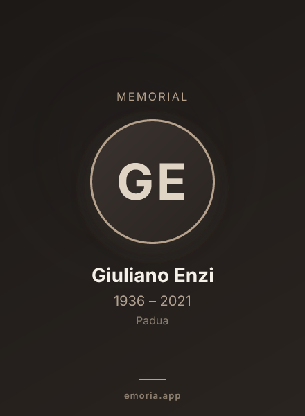 Memorial portrait of Giuliano Enzi