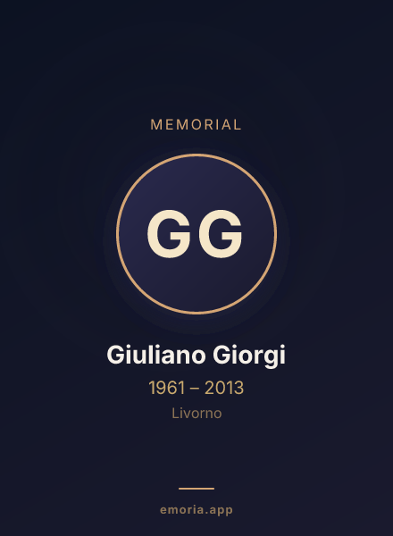 Memorial portrait of Giuliano Giorgi