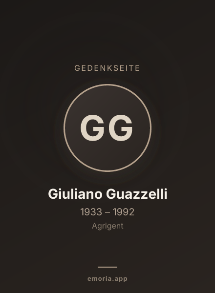 Gedenkportrait von Giuliano Guazzelli