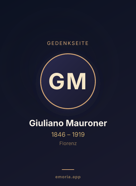 Gedenkportrait von Giuliano Mauroner