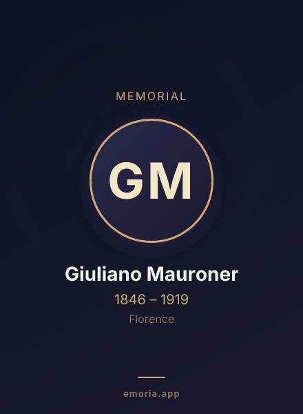 Memorial portrait of Giuliano Mauroner