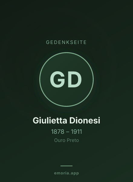 Gedenkportrait von Giulietta Dionesi