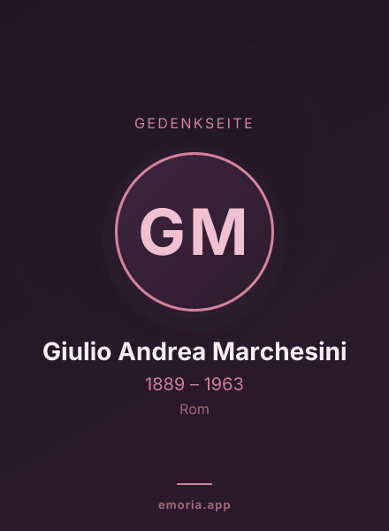Gedenkportrait von Giulio Andrea Marchesini