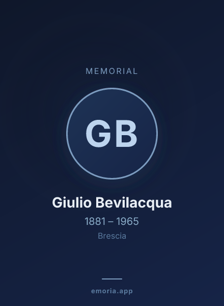 Memorial portrait of Giulio Bevilacqua