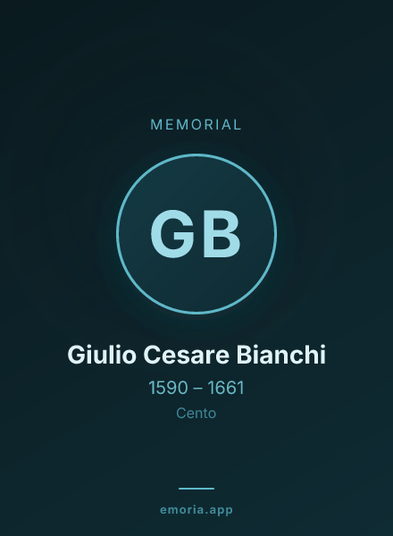 Memorial portrait of Giulio Cesare Bianchi